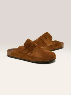 BOSABO Cognac Velours Klompen