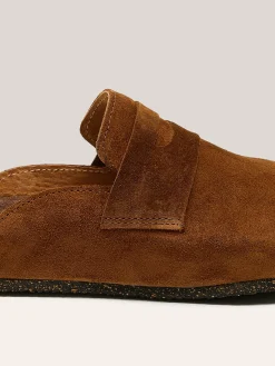 BOSABO Cognac Velours Klompen